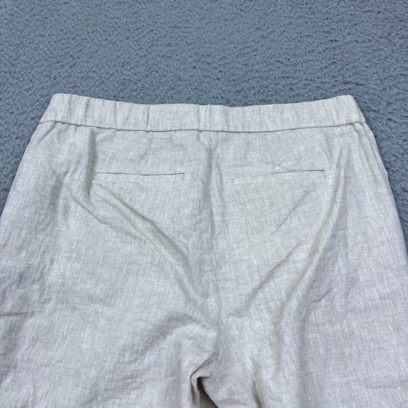 Talbots Women's 100% Linen Dress Pants Trousers 4P Ivory Cream Old Money Breathe - Picture 12 of 13